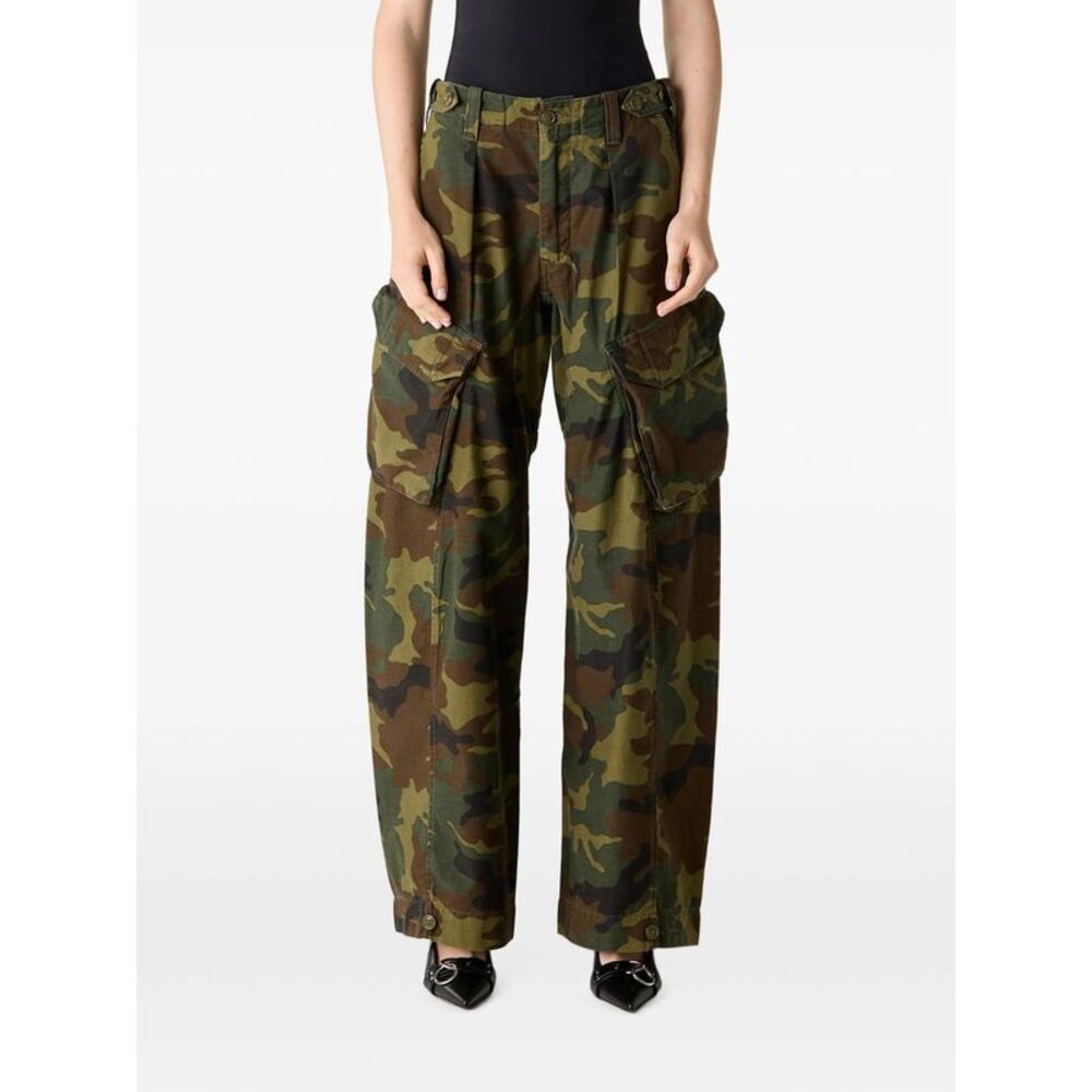 R13 Green Trousers - Straight Trousers Women